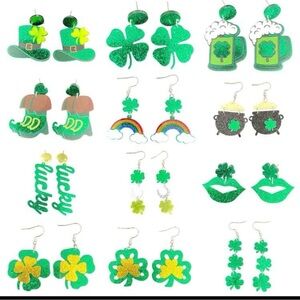 “Buy Now” price for one pair of St Patrick’s Day earrings Your choice